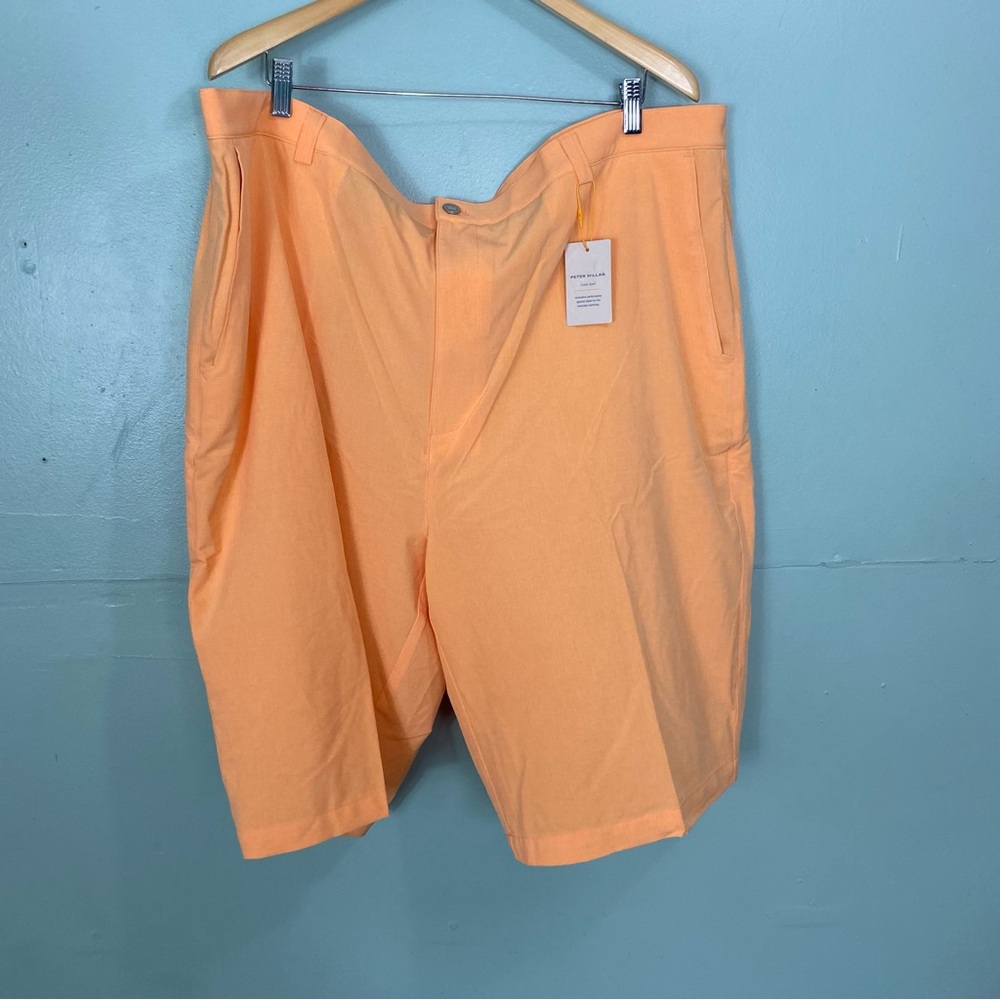 Peter Millar Crown Sport Orange Performance‎ Shorts Size 46 Long